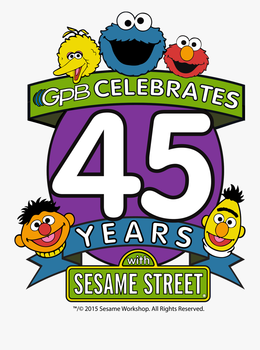 Gpb Celebrates 45 Years Of Sesame Street, Transparent Clipart