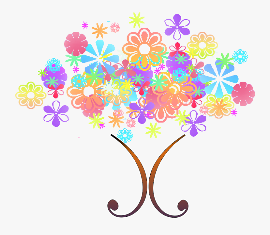 Flower Tree Clipart Png - Illustration, Transparent Clipart