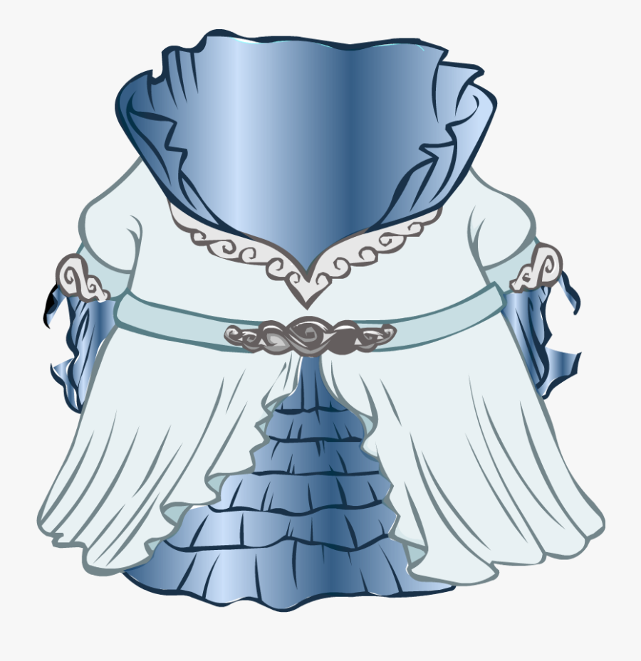 Gown Clipart Queen Dress - Gown Club Penguin, Transparent Clipart