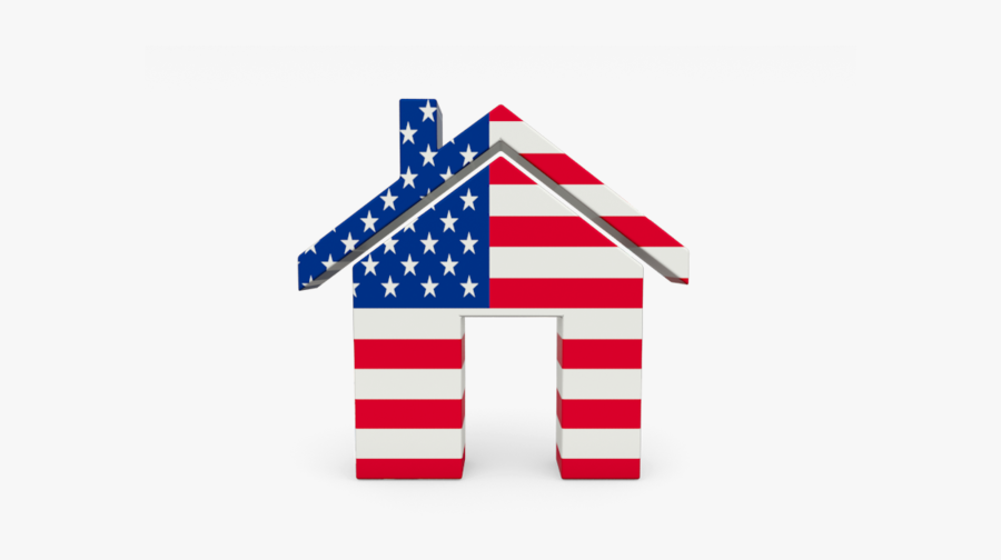 Download Flag Icon Of United States Of America At Png - American Flag House Png, Transparent Clipart