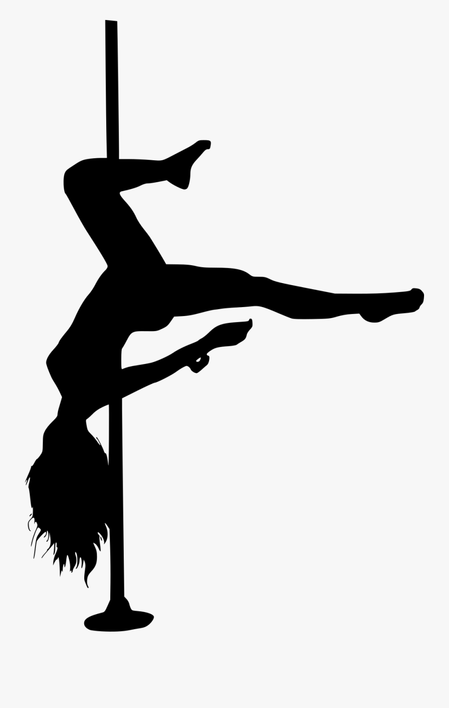 Clip Art Dancer Silhouette Png - Pole Dancer Silhouette Free, Transparent Clipart