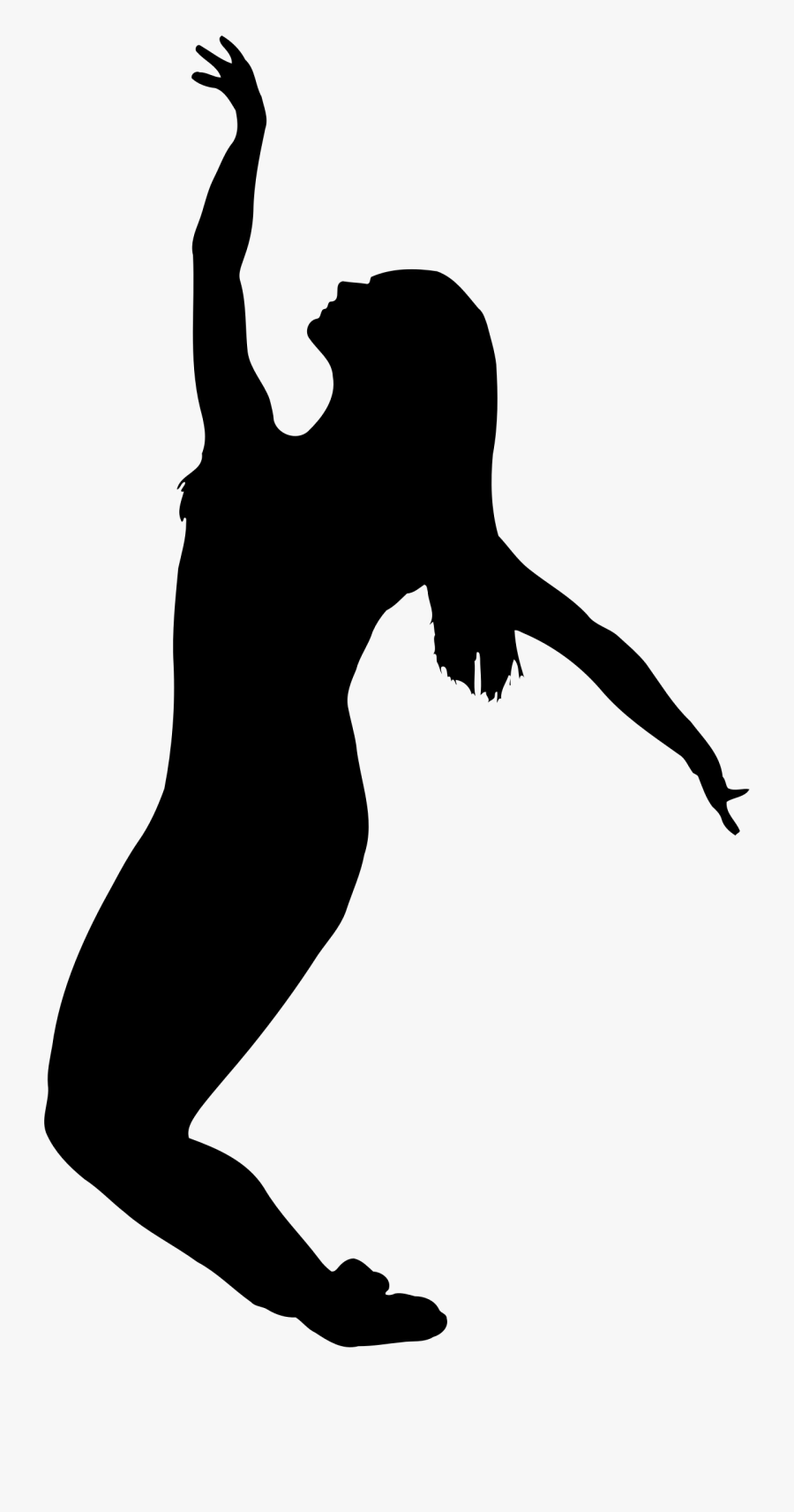 Dancer Silhouette - Silhouette Of A Performer, Transparent Clipart