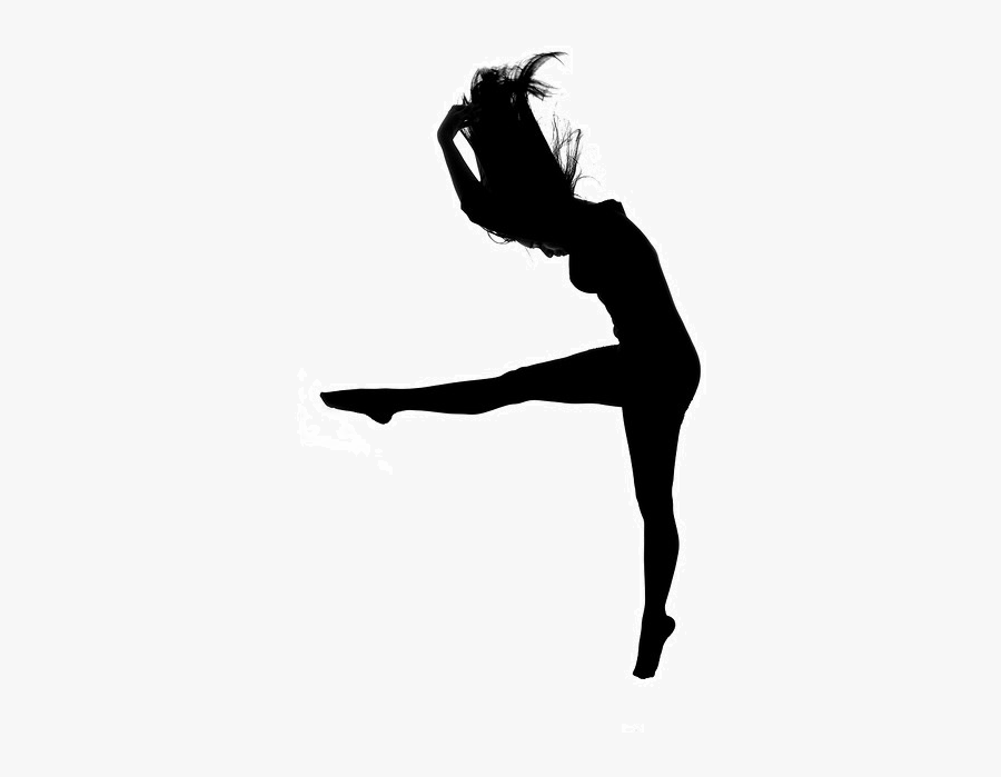 Contemporary Dancer Silhouette At - Transparent Contemporary Dancer Silhouette, Transparent Clipart