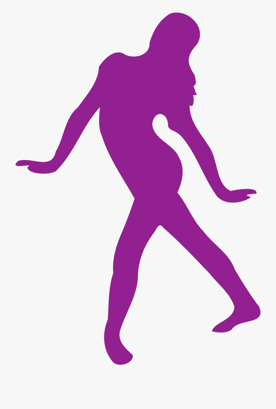 This Free Icons Png Design Of Silhouette Danse - Transparent Purple Dancer Silhouette, Transparent Clipart