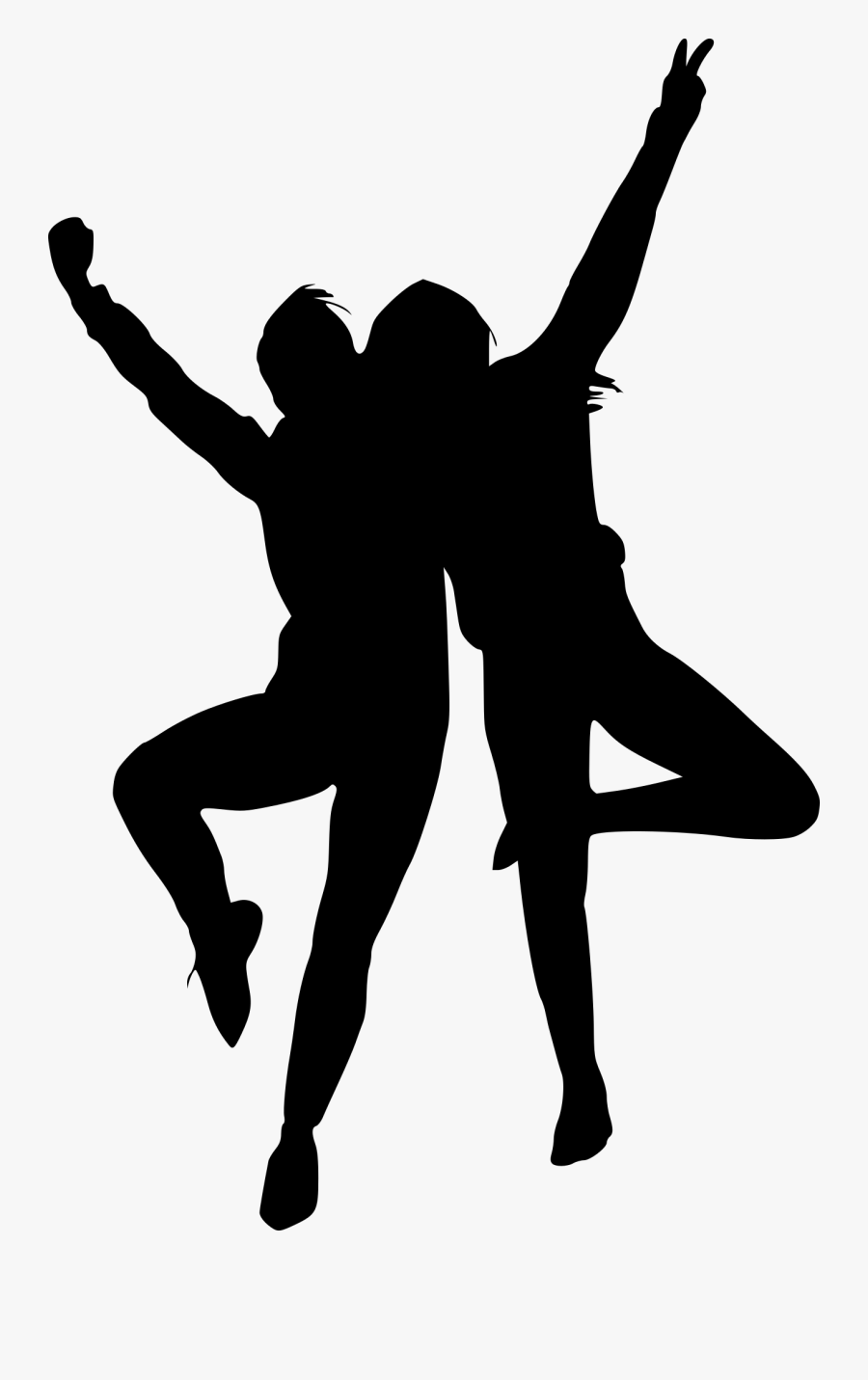 Clip Art People Dancing Silhouette - Danza Dibujos Png, Transparent Clipart