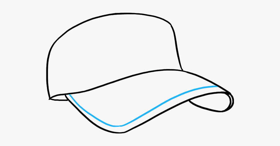 How To Draw Baseball Cap - Hat Drawing, Transparent Clipart