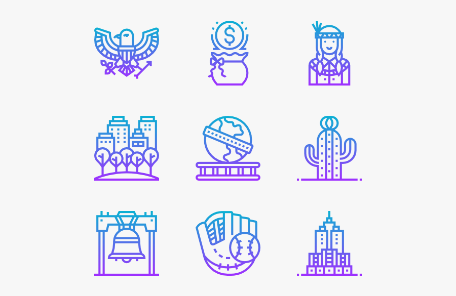 America, Transparent Clipart