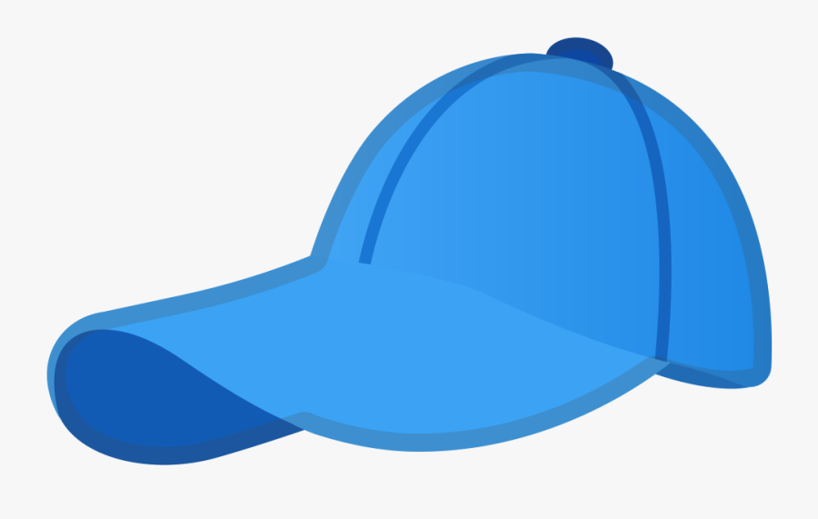 Blue Hat Emoji, Transparent Clipart