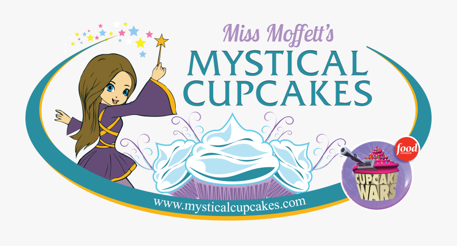 Miss Moffett's Mystical Cupcakes Logo, Transparent Clipart