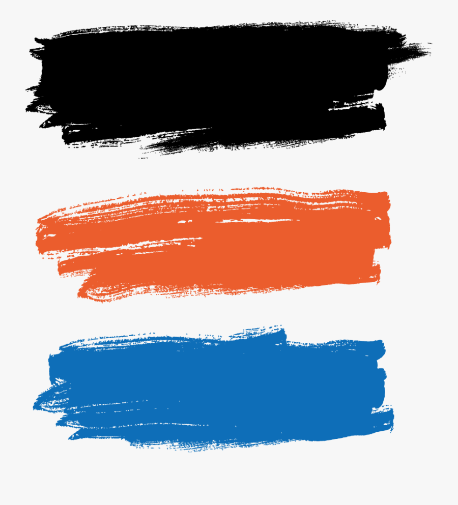 Illustration Paint Vector Brush Painting Paintbrush - Orange Paint Brush Png, Transparent Clipart
