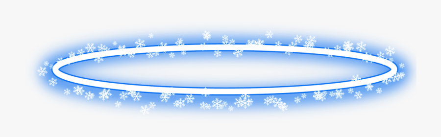 #halo #neon #snowflakes #christmas #angel #round #blue - Portable Network Graphics, Transparent Clipart