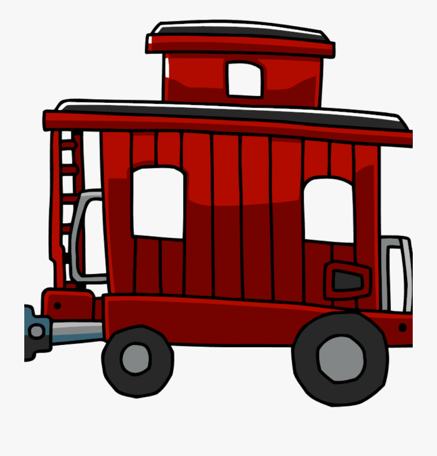 Image - Train Caboose Cartoon, Transparent Clipart