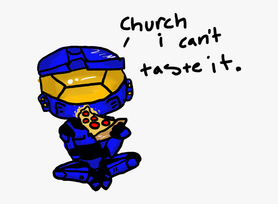 Caboose Eats Pizza - Cartoon, Transparent Clipart