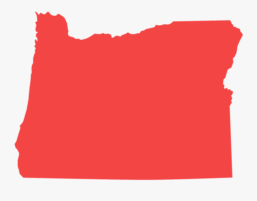 Outline Oregon Map Clipart, Transparent Clipart