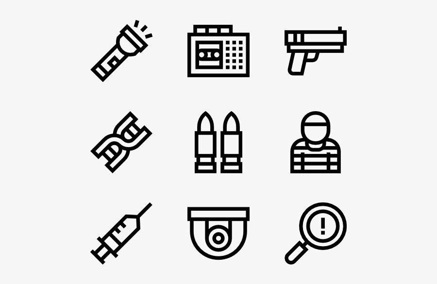 Logistic Icons, Transparent Clipart