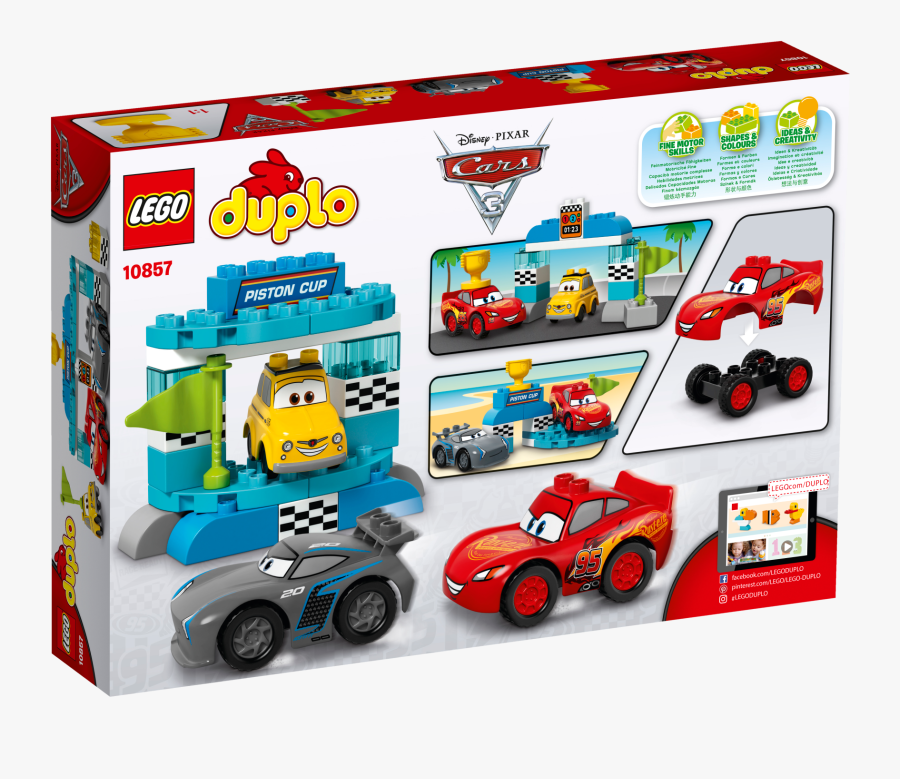 Piston Cup Race - Lego Duplo Cars Set, Transparent Clipart