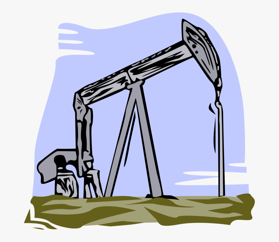 Vector Illustration Of Petroleum Industry Oil Well - Desert Saudi Arabia Natural Resources, Transparent Clipart