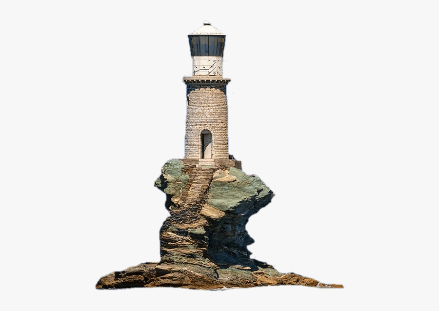 Lighthouse On Rock Clip Arts - Faro Png, Transparent Clipart