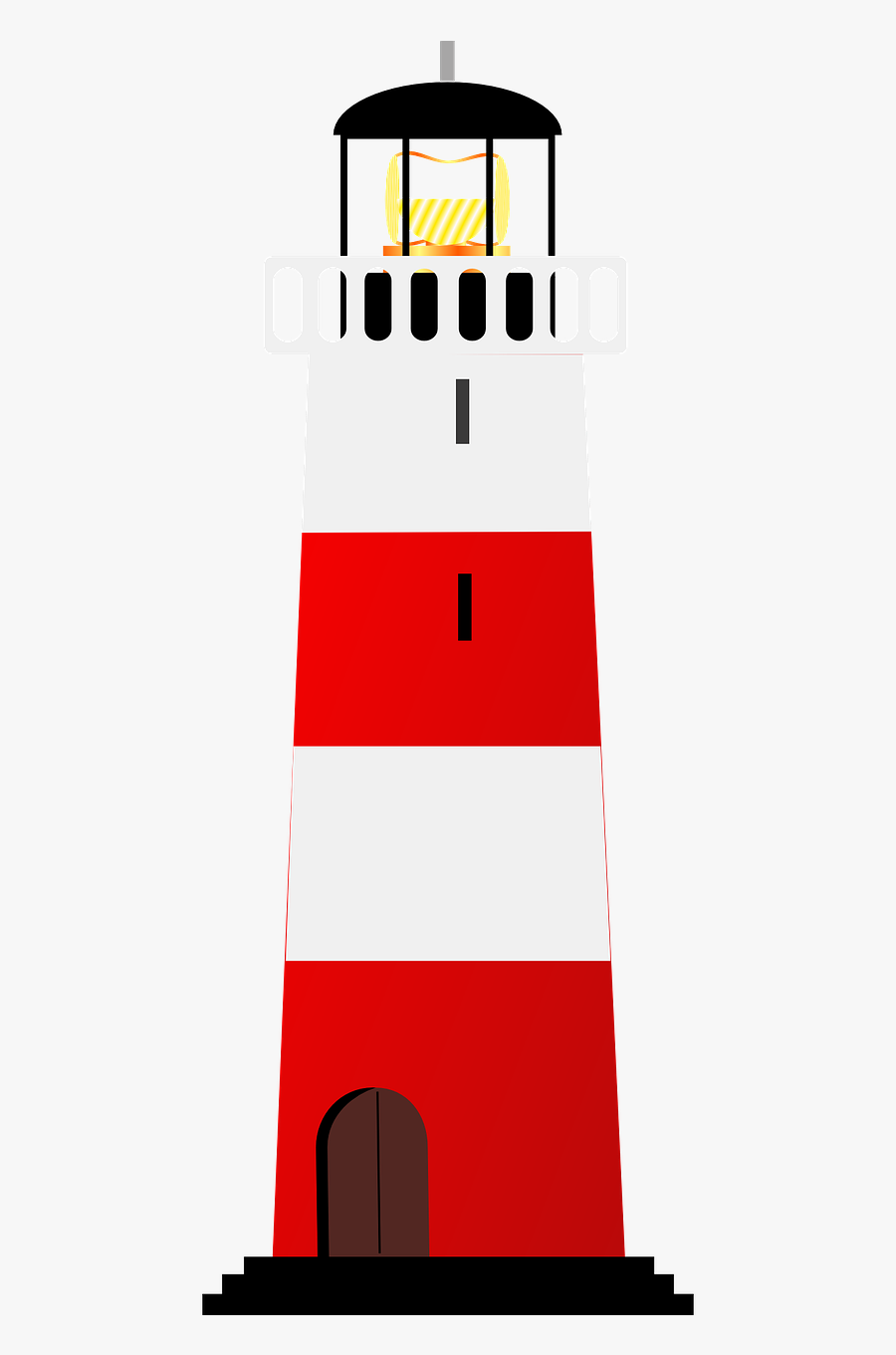 Lighthouse Sea Light Free Picture - Transparent Background Lighthouse Clipart, Transparent Clipart