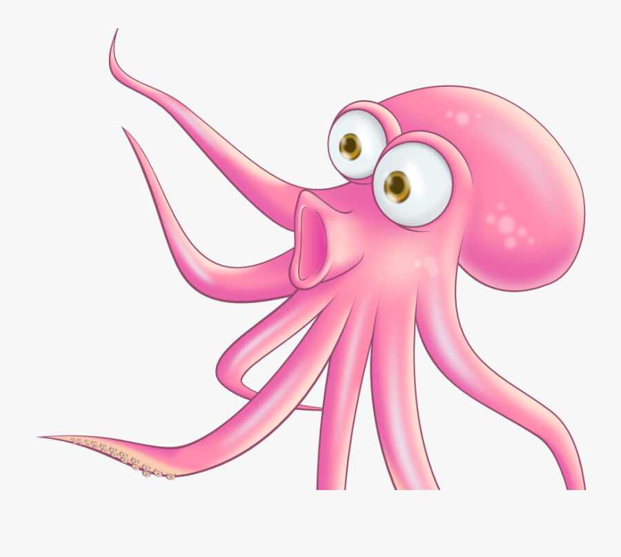 Cartoon Transparent Octopus Png, Transparent Clipart