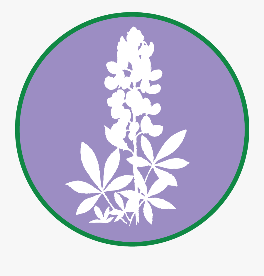 Bluebonnet Silhouette, Transparent Clipart