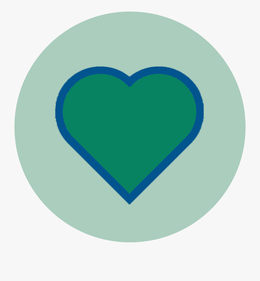 Heart In A Circle - Heart, Transparent Clipart