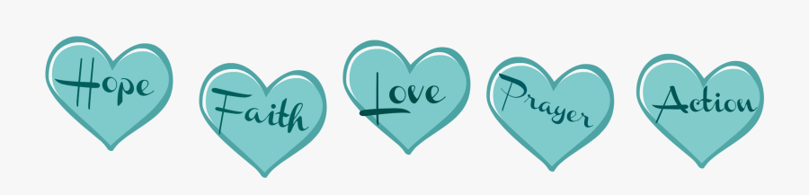 Faith Love Prayer, Transparent Clipart