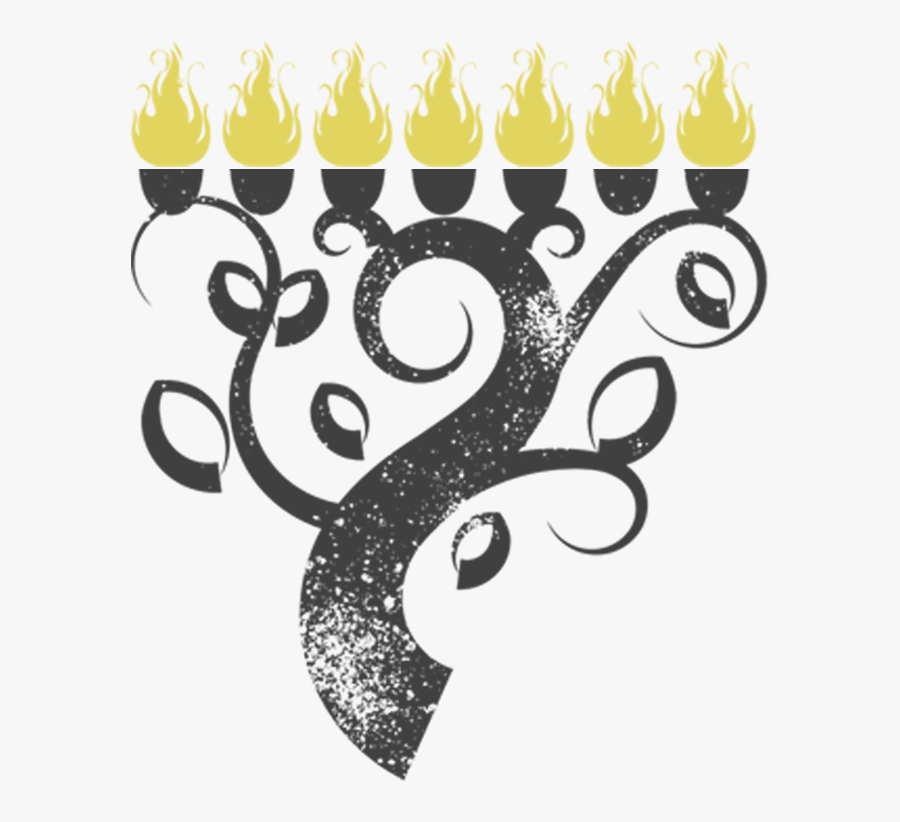 Menorah-yellow - Clip Art, Transparent Clipart