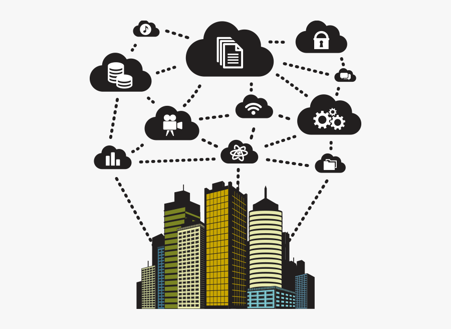 Internet Of Things Smart Building, Transparent Clipart