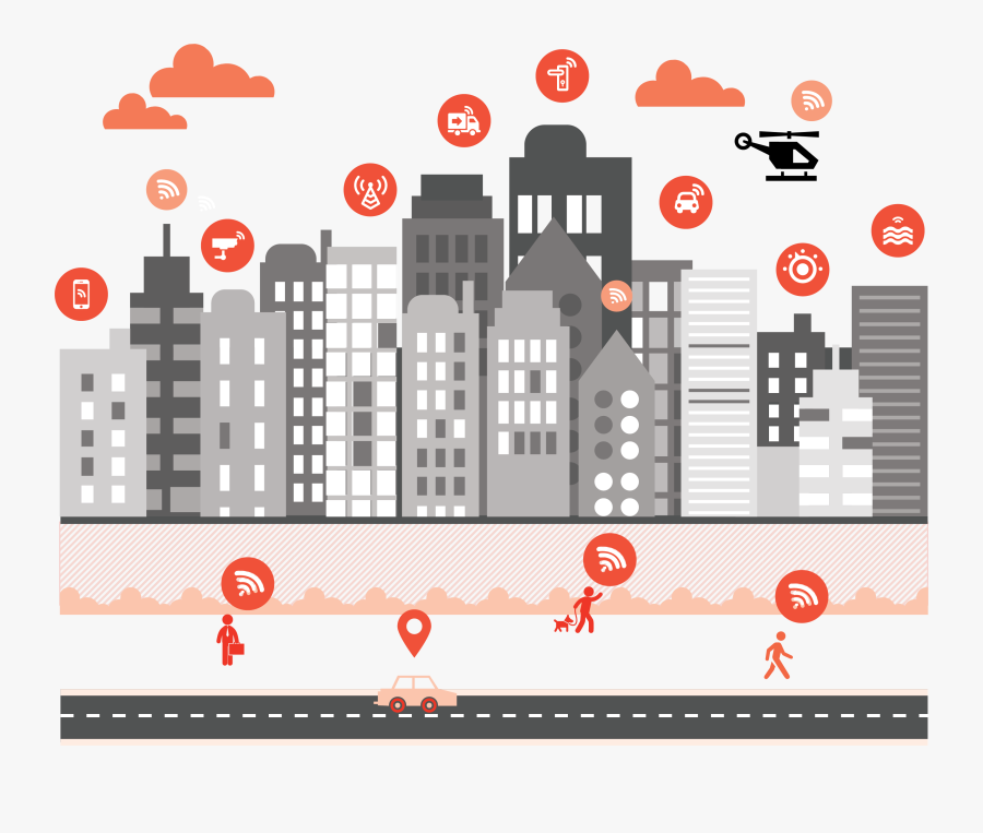 Smart Building, Transparent Clipart