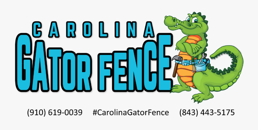 Carolina Gate Or Fence Contractors - Alligator Cartoon, Transparent Clipart