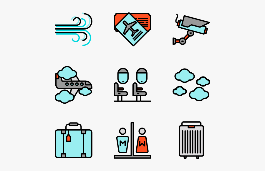 Airport, Transparent Clipart
