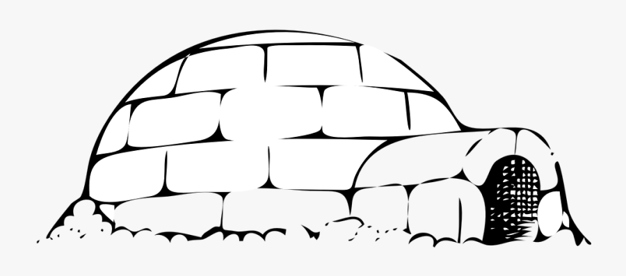 Snow House Clipart Black And White, Transparent Clipart