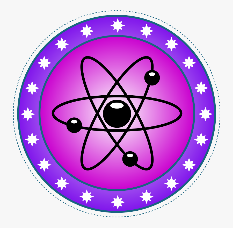 Nuclear Power Symbol - Atom Emblem, Transparent Clipart