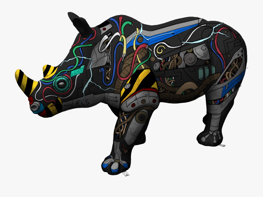 Southampton Rhino, Transparent Clipart