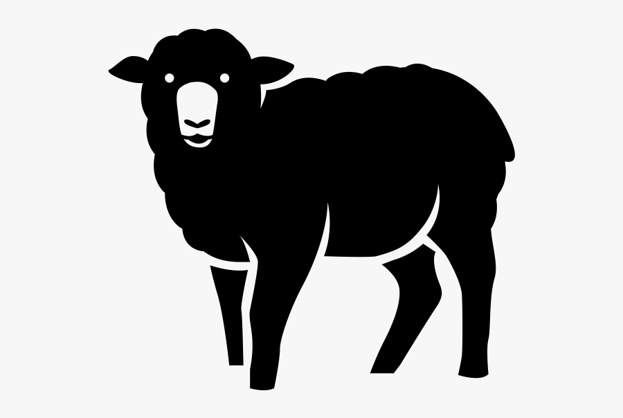 Farm Animals Program - Cow Silhouette Side, Transparent Clipart