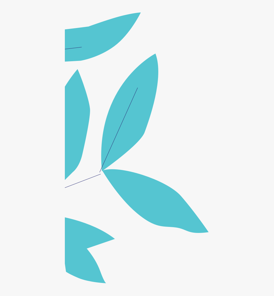 Rhino Leaves Illo, Transparent Clipart