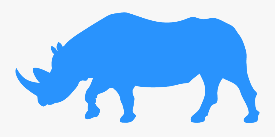Silhueta Rinoceronte, Transparent Clipart