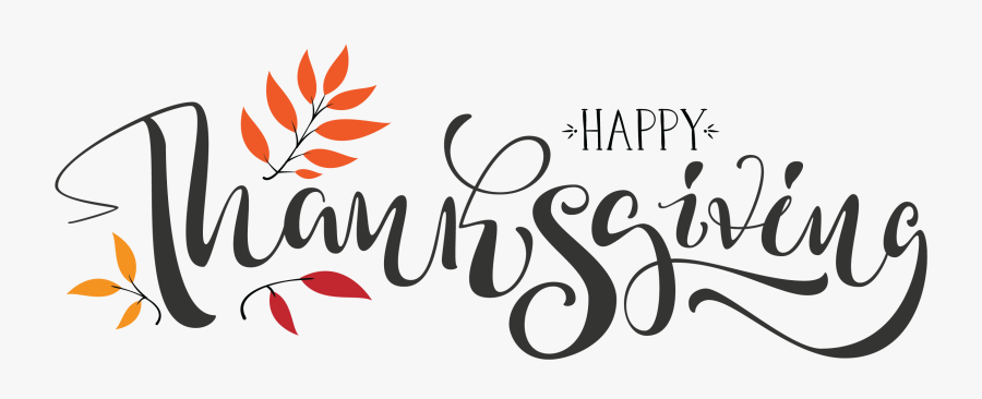 Thanksgiving Header-01 - Thanksgiving In Calligraphy, Transparent Clipart