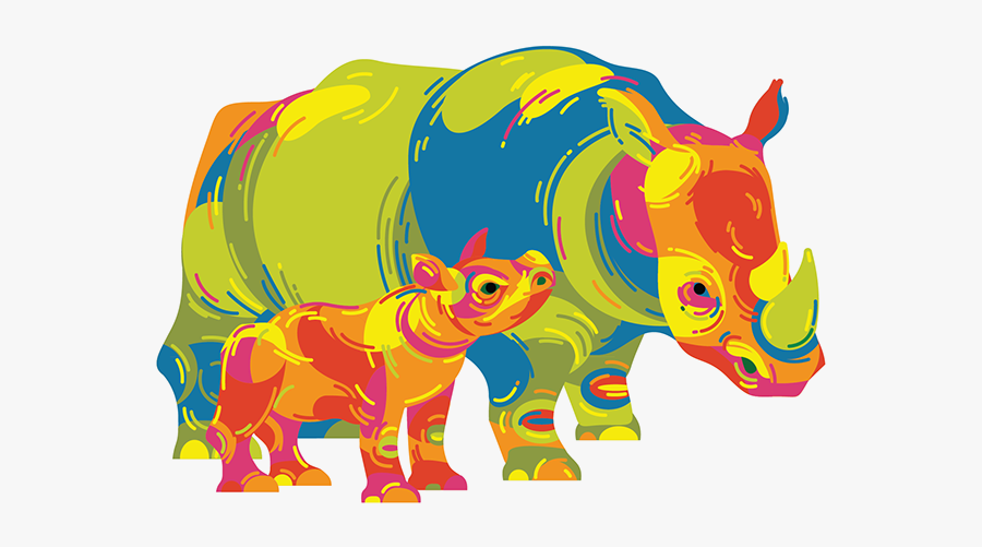 Black Rhinoceros, Transparent Clipart