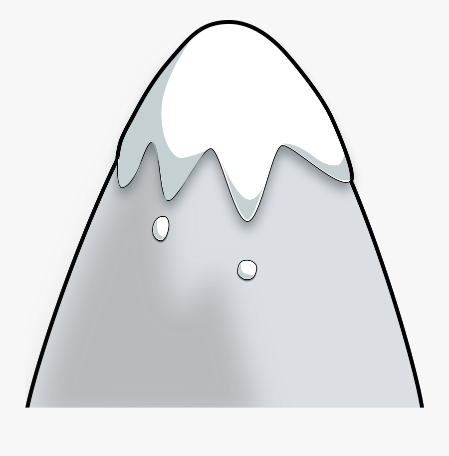 Mountain In A Cartoon Style - Cartoon Mountain, Transparent Clipart