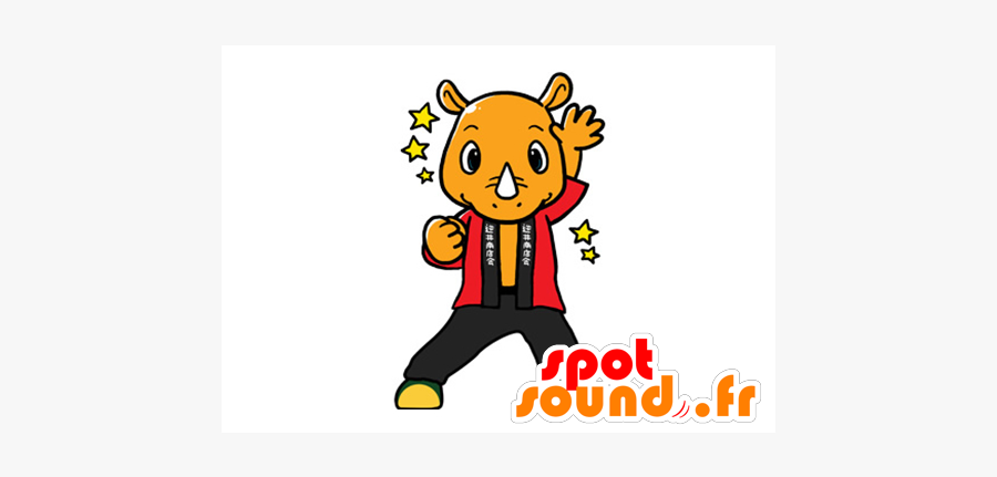 Clip Art Purchase Orange Mascot Kimono - Cartoon, Transparent Clipart