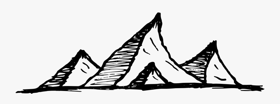 Mountain Doodle Png, Transparent Clipart