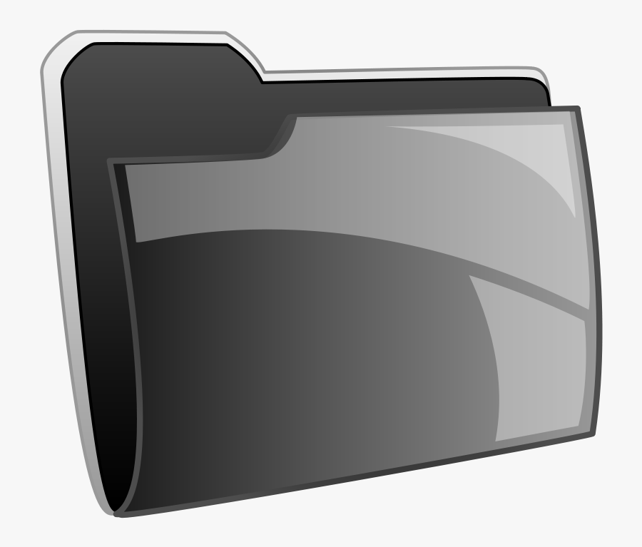 Black Folder - Iconos De Carpetas Png, Transparent Clipart