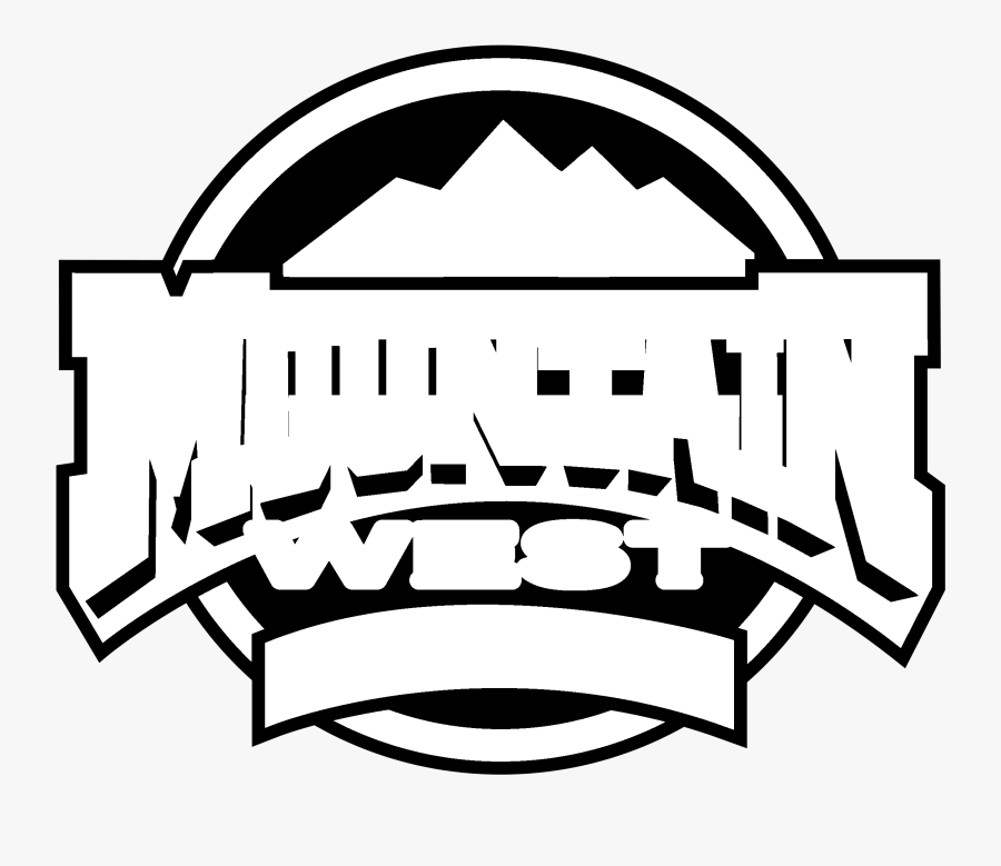 Mountain West Conference Logo Black And White, Transparent Clipart