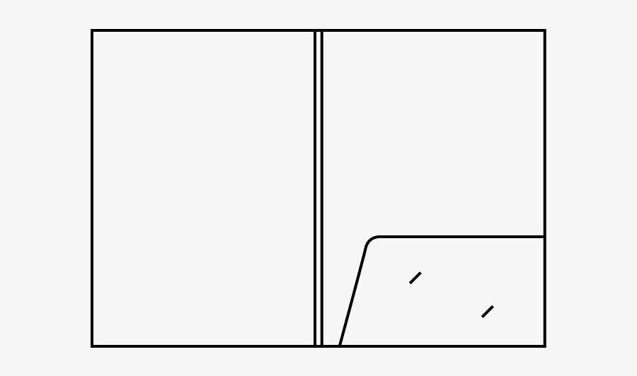 Clip Art High Quality Folder Printing - Indesign A4 Folder Template, Transparent Clipart