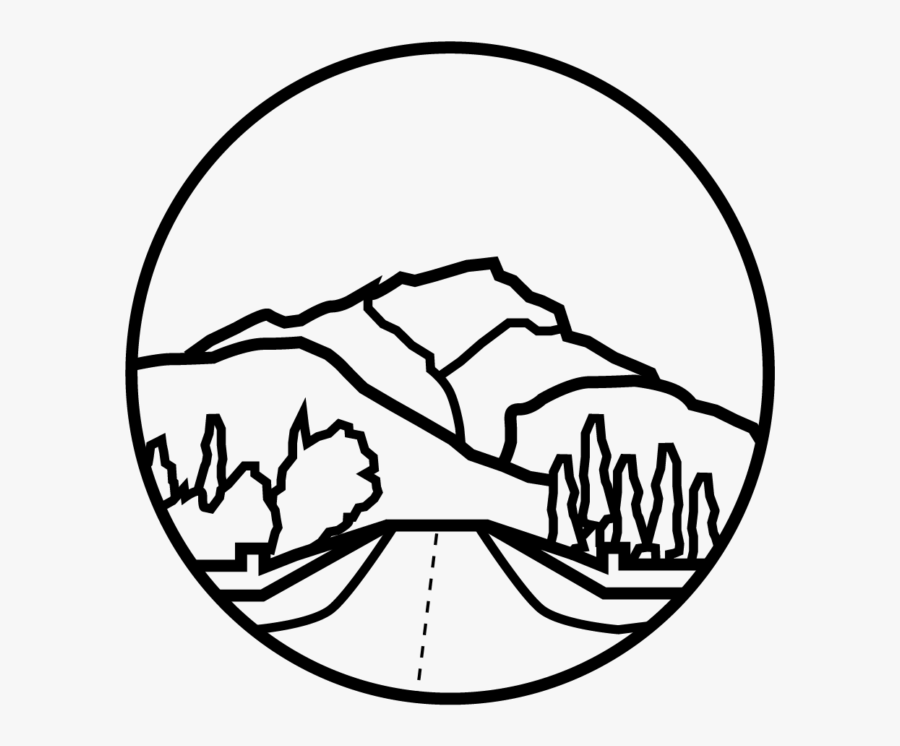 Cascade Mountain Banff Drawing, Transparent Clipart