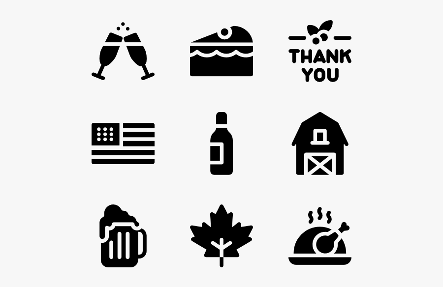 Thanksgiving - Investigation Icons, Transparent Clipart