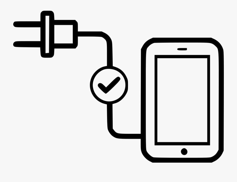 Device Charging Charger Smartphone Check Phone Comments - Phone Charger Charger Icon, Transparent Clipart
