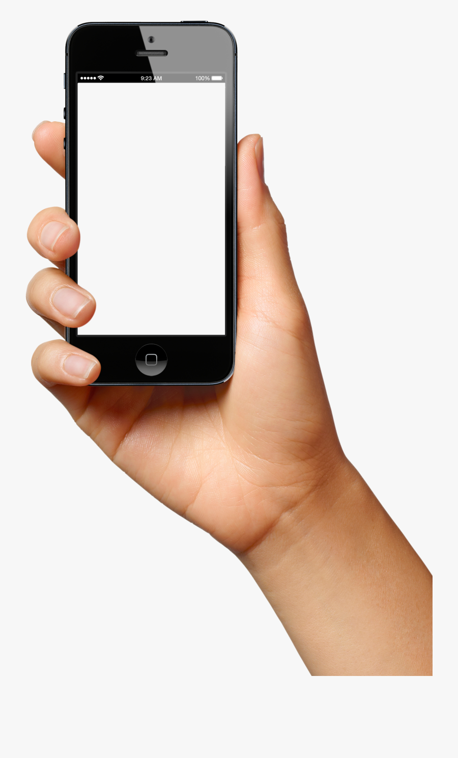 Clip Art Holding Phone - Hand Holding Phone Png , Free Transparent